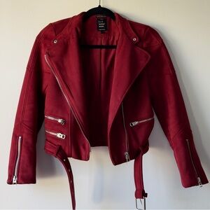 Zara Red Biker Jacket